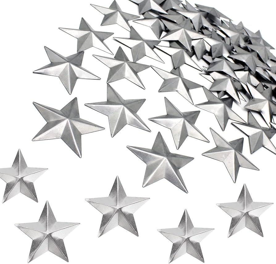 Amazon.com: Silver Craft Decor Stars, Galvanized 1.5